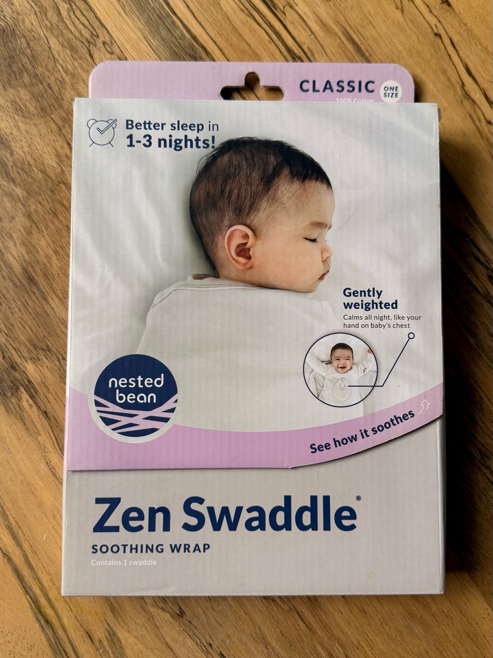 Nested Bean Zen soothing Swaddle NWT